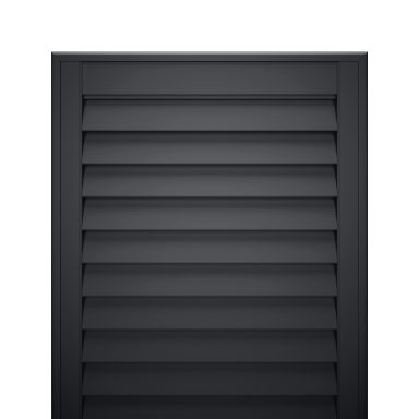 Classic black plantation shutter finish sample | Bold shutters Shrewsbury | ShireLuxe Shutters
