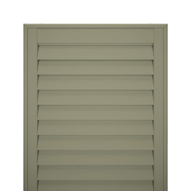 Moss earthy green-grey shutter swatch | Organic colour shutters Telford | ShireLuxe Shutters