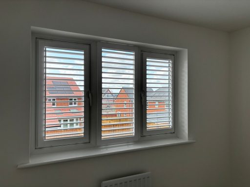 Blackout perfect fit plantation shutters in Bridgnorth bedroom | Privacy & style by ShireLuxe Shutters Shropshire