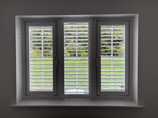 Waterproof perfect fit shutters in Dawley kitchen | Modern upgrade by ShireLuxe Shutters Shropshire
