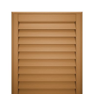 Heritage oak classic brown shutter colour | Traditional wooden shutters Telford | ShireLuxe Shutters