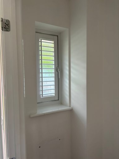 Frameless perfect fit plantation shutters in Shrewsbury hallway | Stylish light control by ShireLuxe Shutters Shropshire